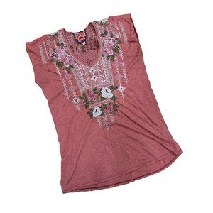 EUC Johnny Was LA sleeveless embroidered top